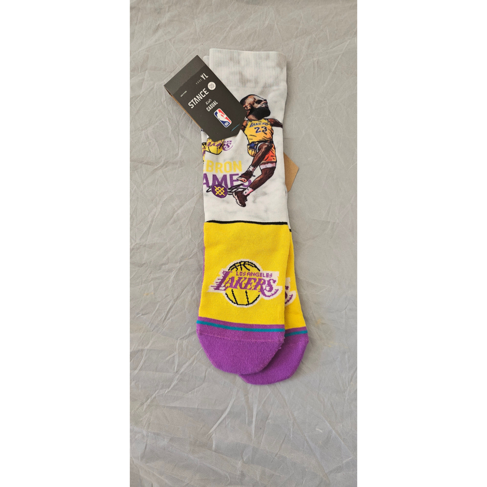 Stance LeBron James Lakers socks YL tie Dye